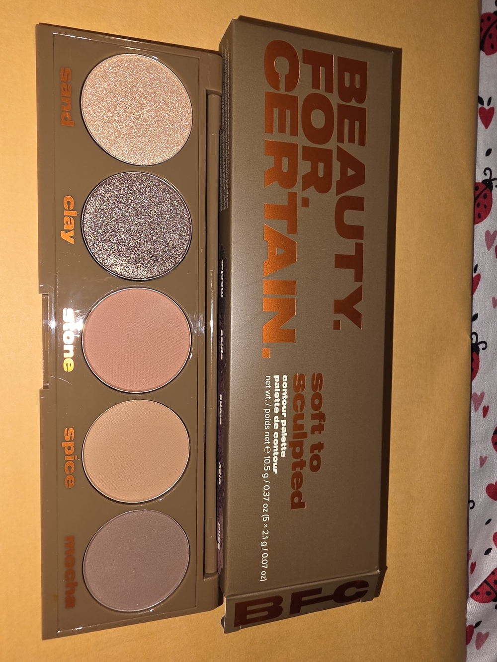 BFC Soft to Sculpted Face Contour Palette — Sand, Clay, Stone, Spice, Mocha